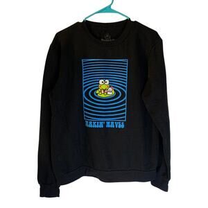 Sanrio x Ripple Junction Women's Keroppi Makin' Waves Sweatshirt Size L Frog